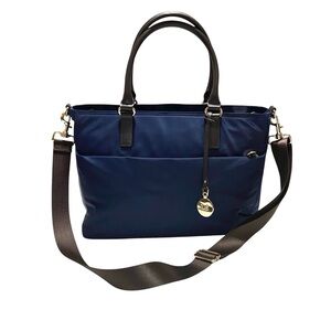 Lo & Sons Brookline Tote Laptop Bag Blue Navy